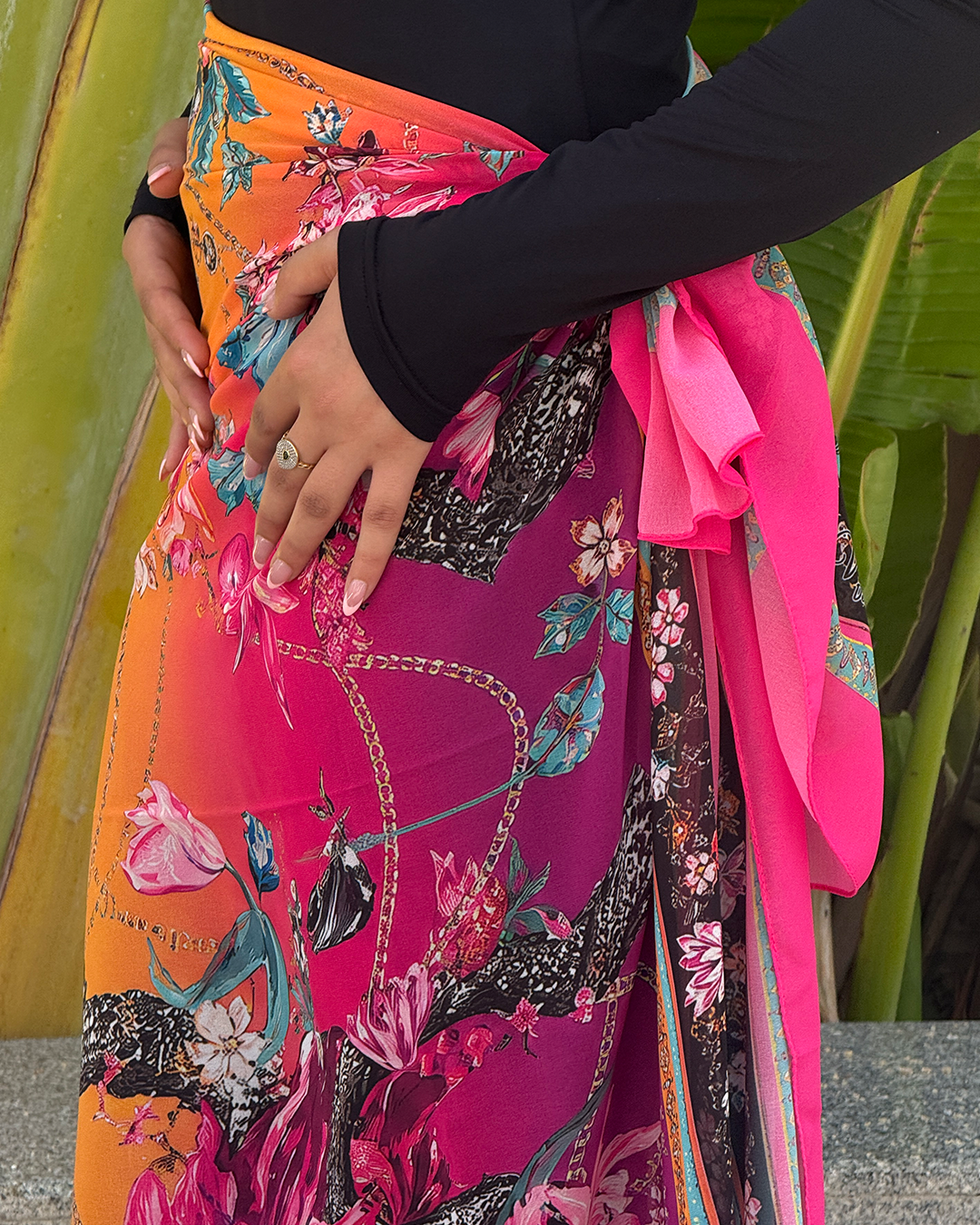 Sunset bloom cover-up