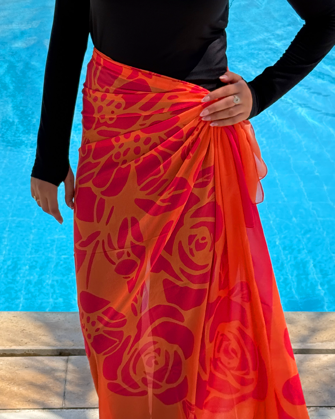 Mango Sunset cover-up
