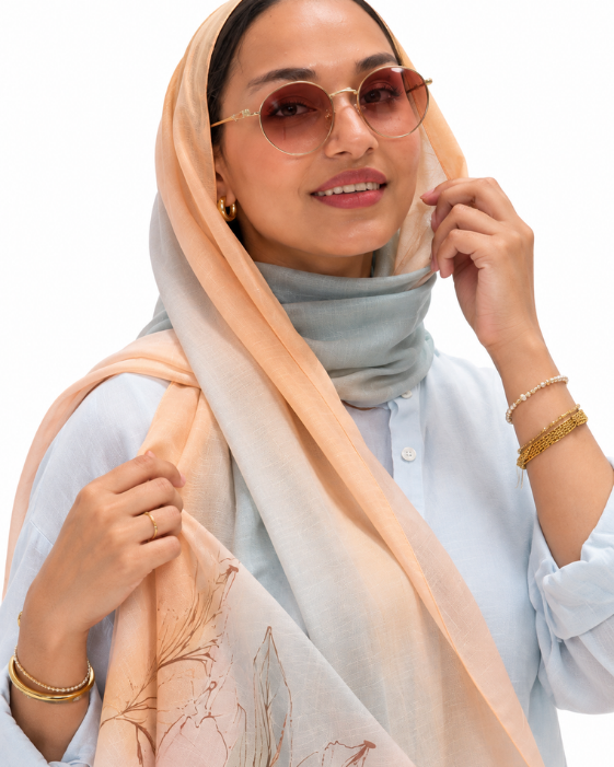 Peach Bloom Soft Modal Cotton
