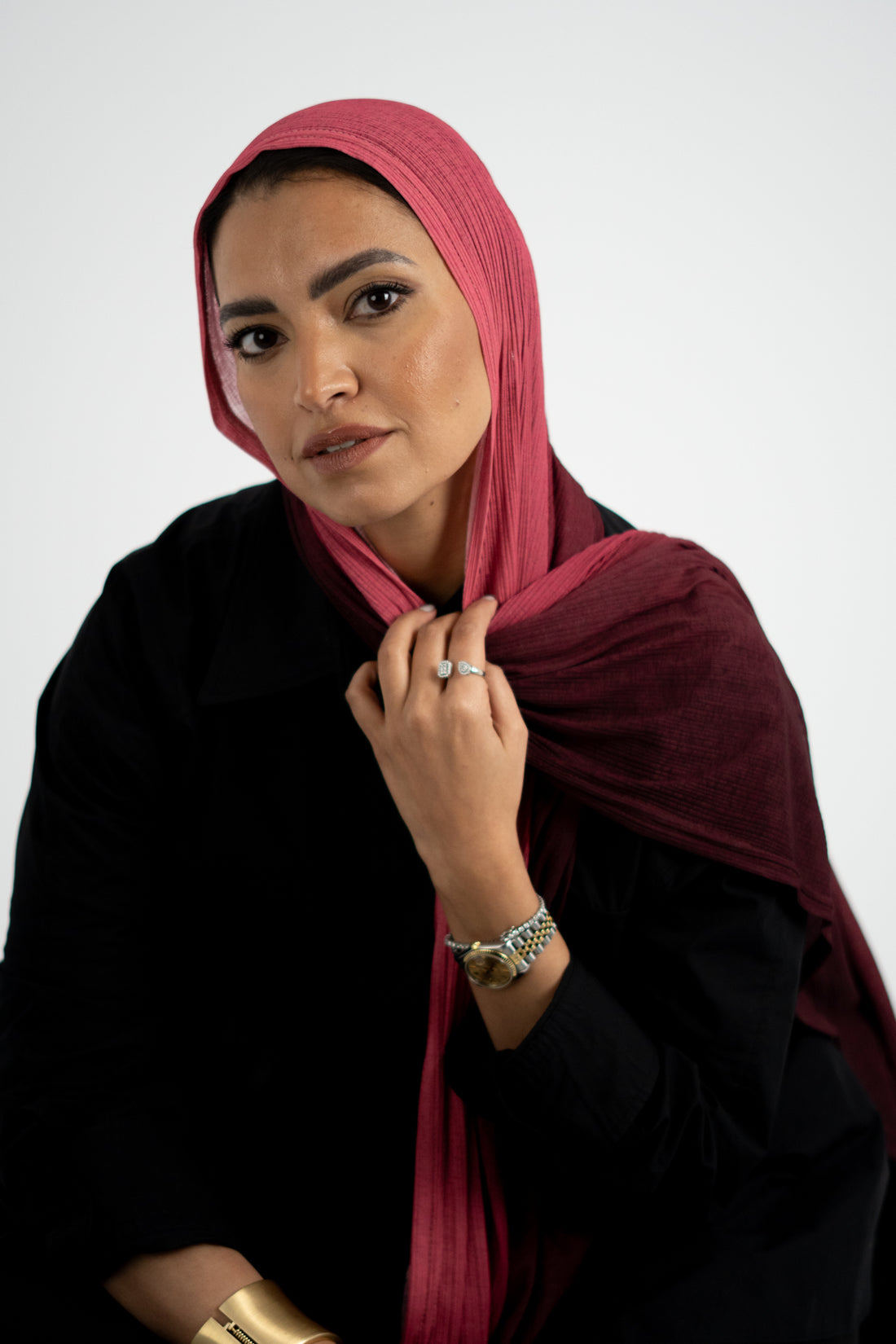 Kuwaiti Degrade Burgandy