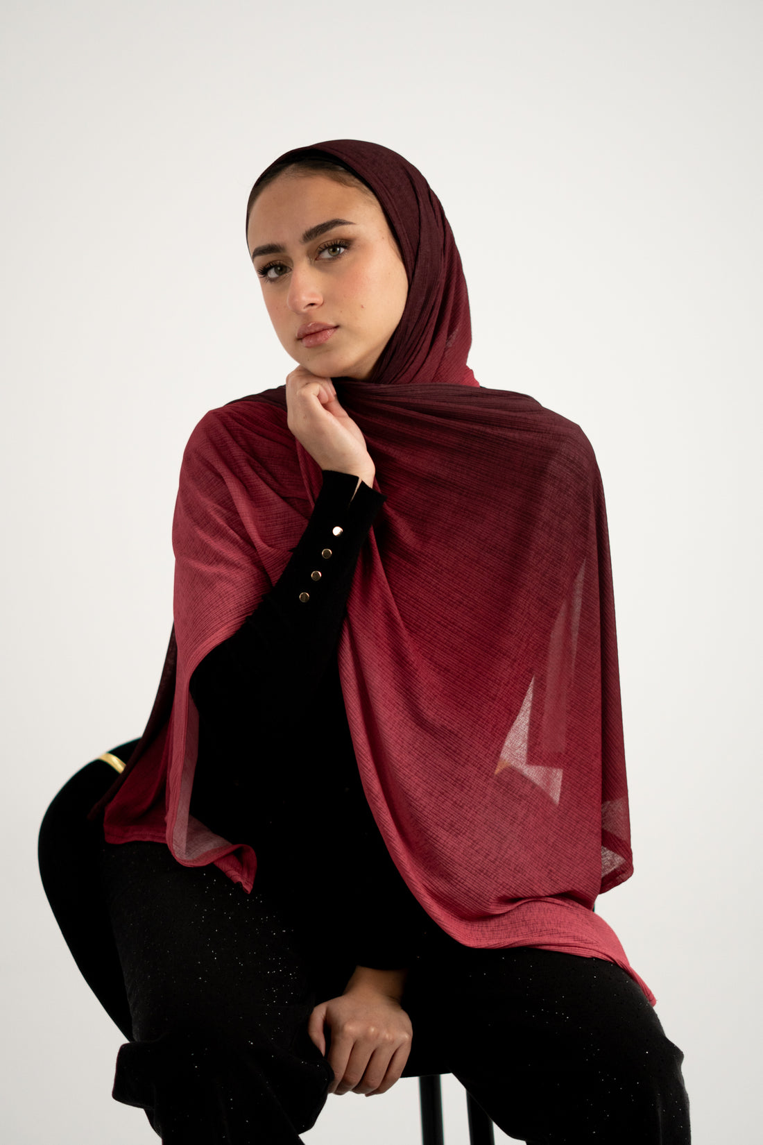 Kuwaiti Degrade Burgandy