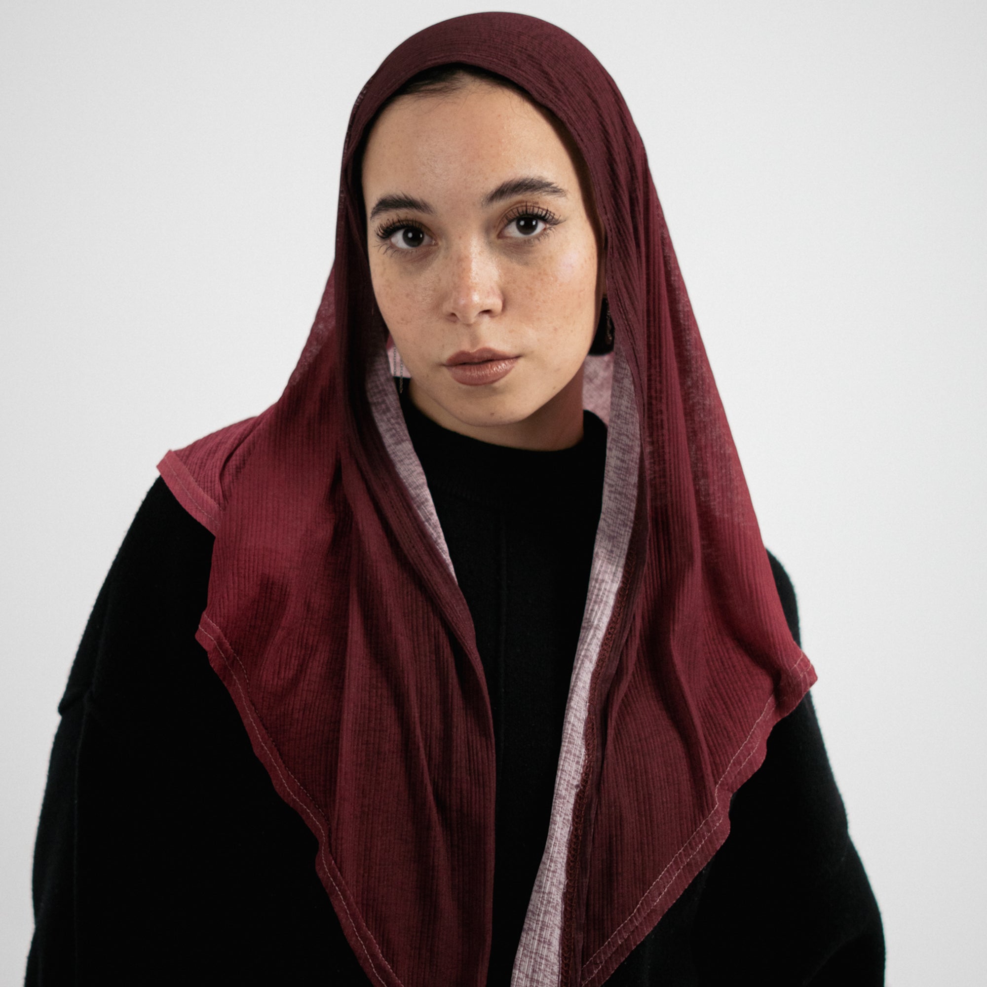 Mini Kuwaiti Degrade Burgandy