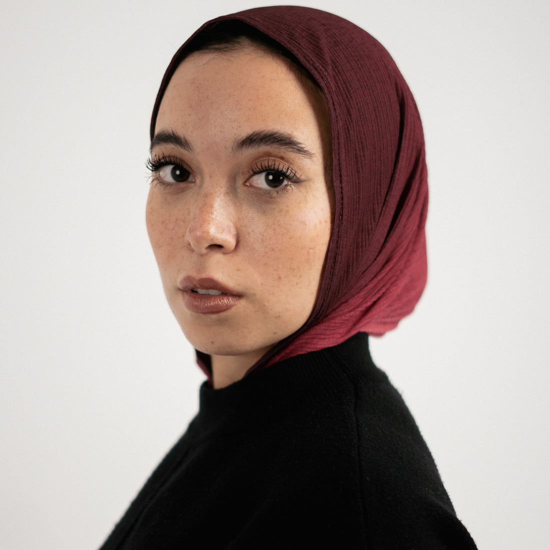 Mini Kuwaiti Degrade Burgandy