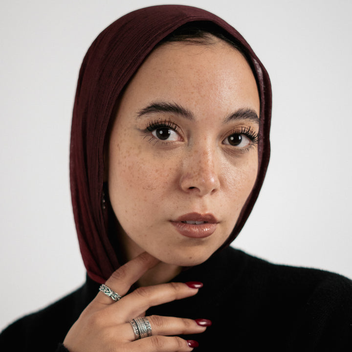 Mini Kuwaiti Degrade Burgandy