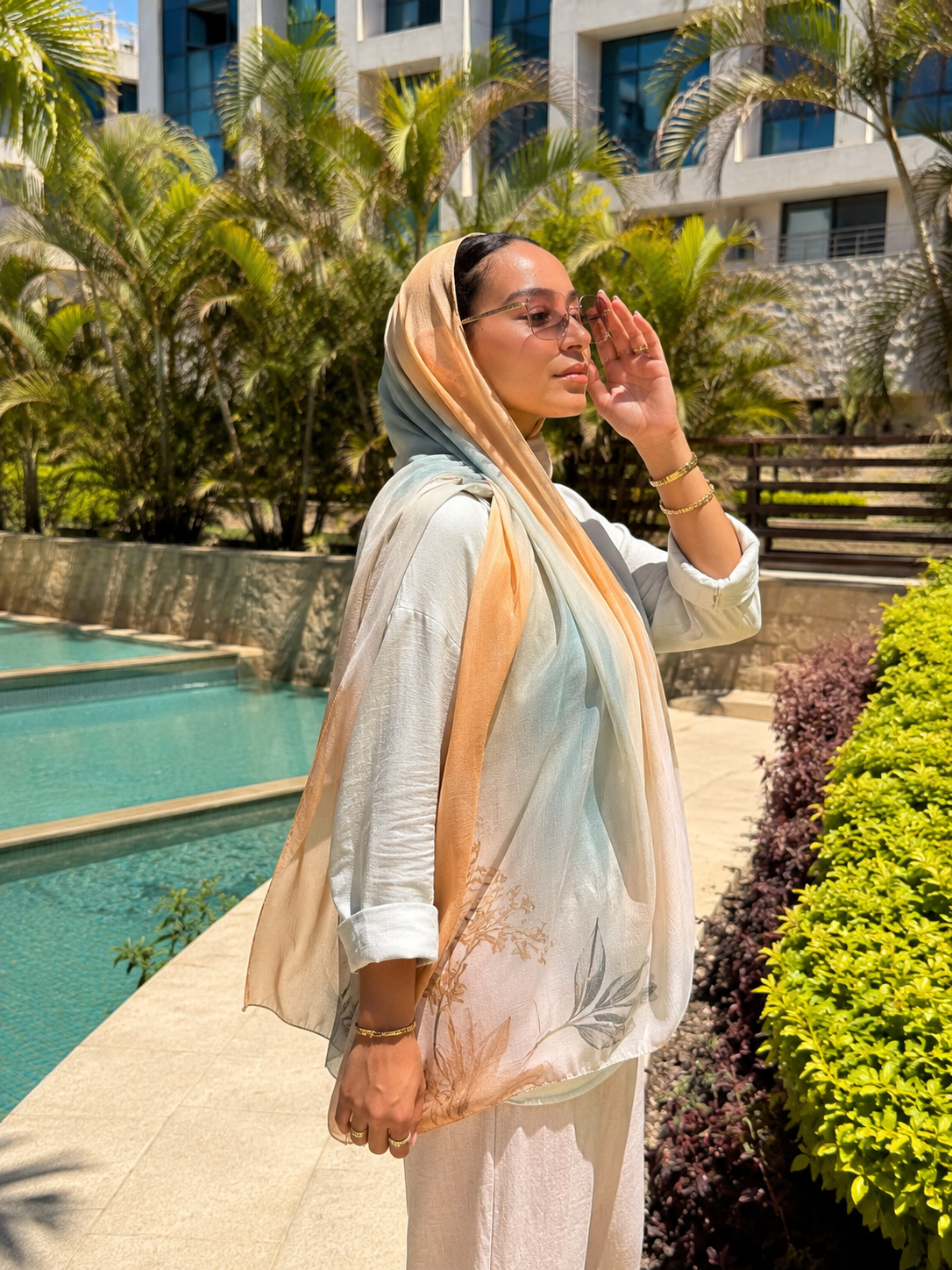 Peach Bloom Soft Modal Cotton