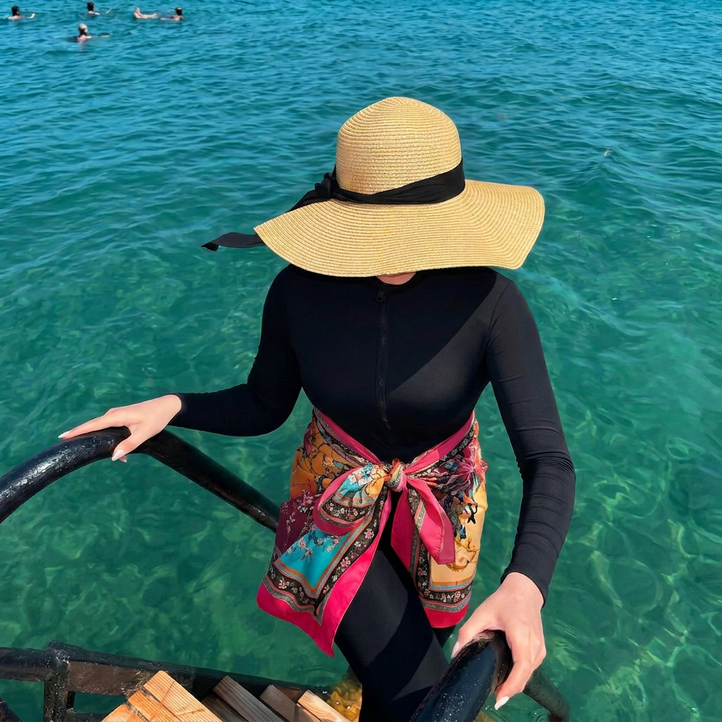 Sunset bloom cover-up