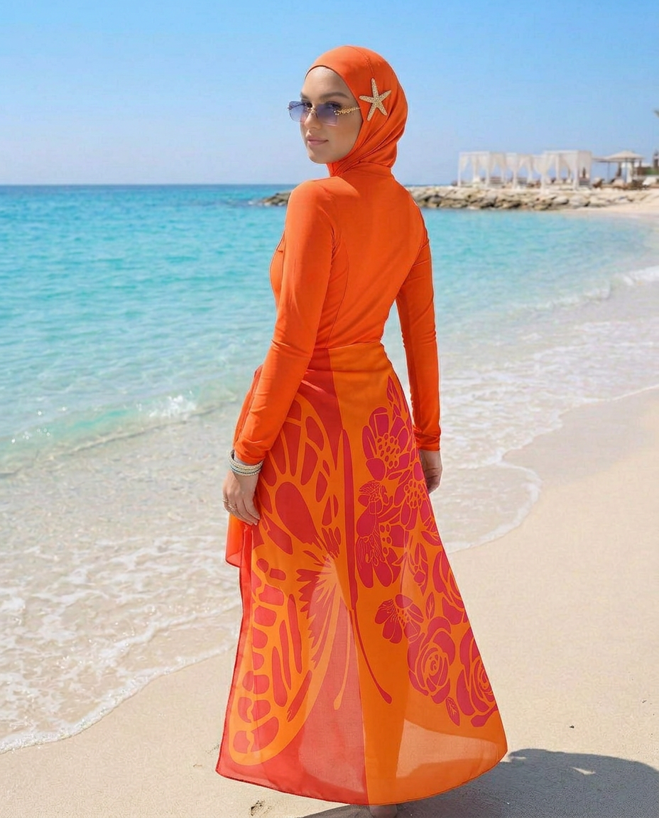 Mango Sunset cover-up