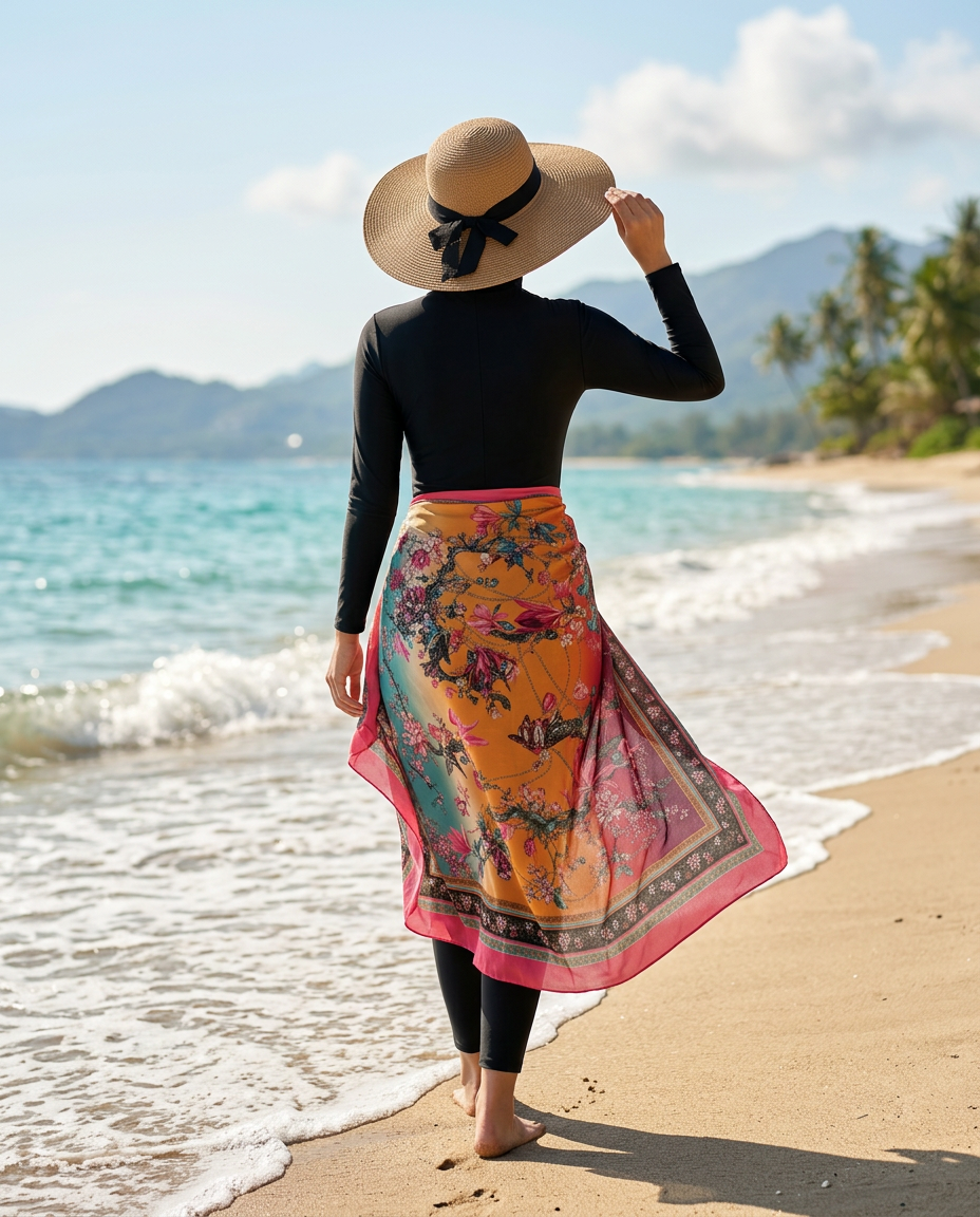 Sunset bloom cover-up